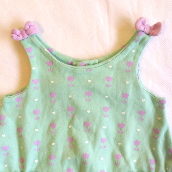 koala baby pastel mint tulip print bubble romper playsuit 6-9 months baby girl - Picture 3 of 7